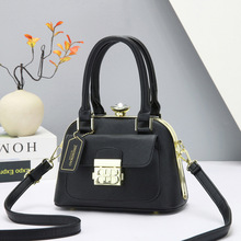 百搭气质牙签纹手提包精美贵妇单肩包斜挎包女包新款韩版