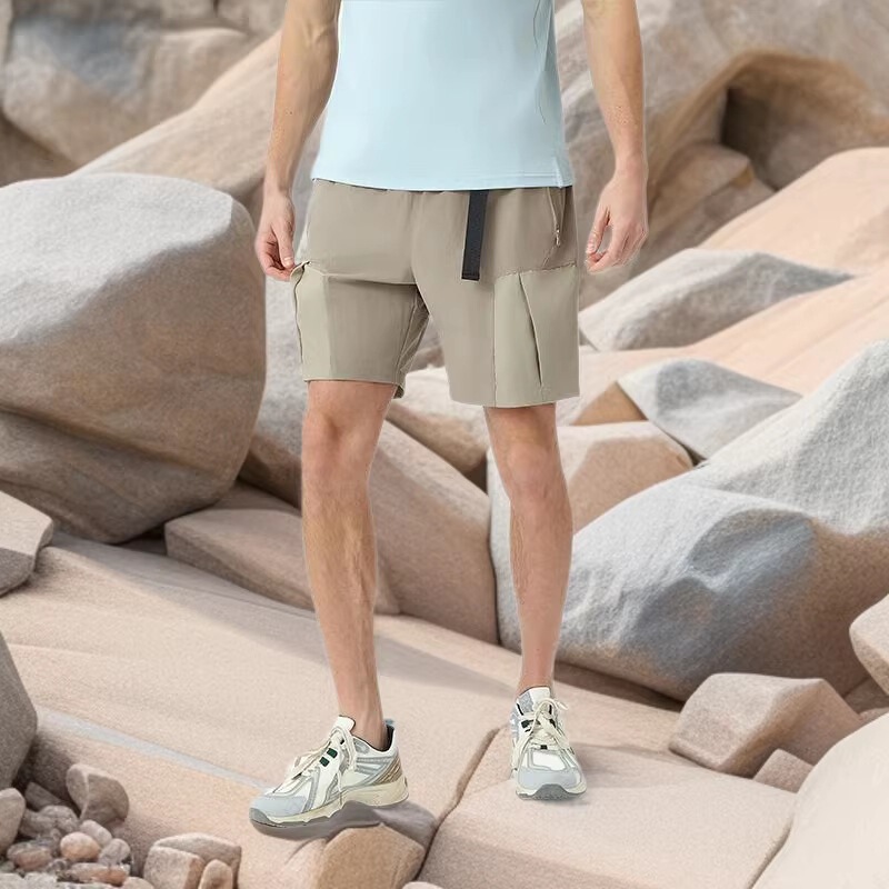 Men's Functional Sports Outdoor Loose Running Seamless Quick-Dry Training Fitness Shorts Jogging Pants