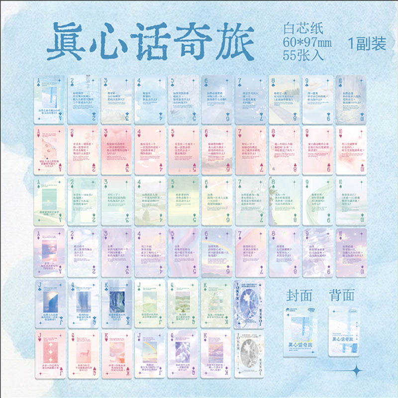 Mr. Paper Q & A Poker Verdad o Qilv Creative Multifuncional Party Juego para romper el hielo Poker Solitaire