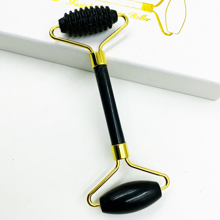 Natural jade beauty device dual-head jade roller face massage complete set beauty device export jade wholesale
