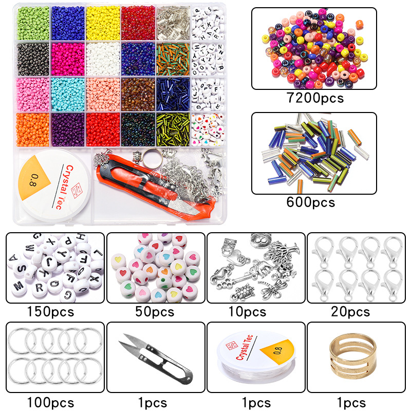 Glass Material Letter, Heart Shape Pattern 1 Set Glass Letter Heart Shape DIY Jewelry Accessories Beads