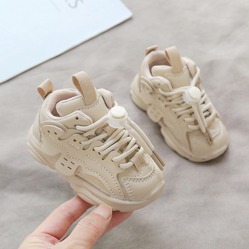 Generation spring and autumn baby toddler shoes 0-3 years old children's sports shoes non-slip men's and women's children's shoes dad's shoes