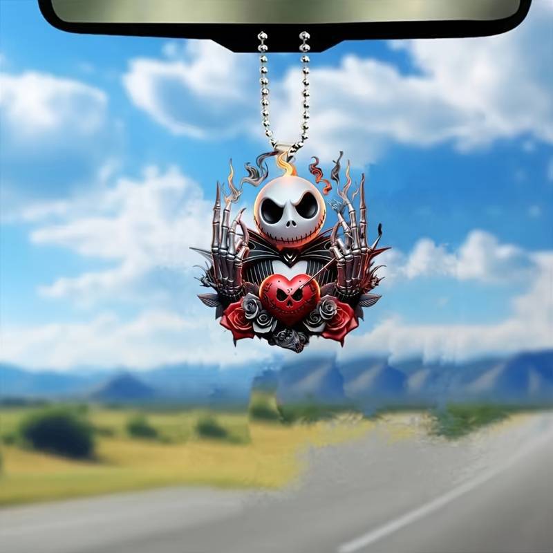 Colgante de Halloween 2D acrílico transfronterizo plano acrílico colgante de automóvil decoración colgante de fiesta