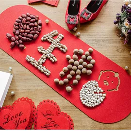 喜字;喜糖盒;拉花、彩带