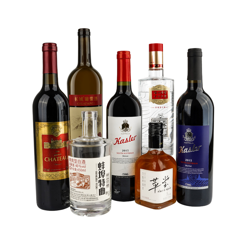 Etiqueta autoadhesiva de vino personalizado Etiqueta de vino blanco Vino tinto Etiqueta de cerveza Etiqueta de logotipo Impresión Etiqueta de vino Etiqueta de botella de vino