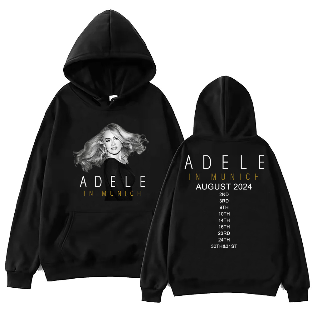 Adele In Munich Tour 2024 August Hoodie Harajuku Pullover To