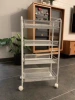 ЛЛЛЛЛ movable four-tier cart white ЛЛЛЛЛ