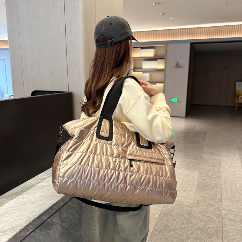 2024 otoño y invierno nuevo algodón bolsa de equipaje bolsa de viaje bolsa de entrenamiento de alta capacidad anti-spersión bolsa deportiva para hombres bolsa de yoga para mujeres