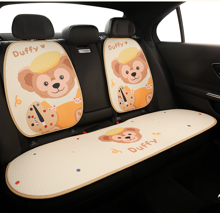 Car seat cushion four seasons universal cute Duffy seat cushion half pack new seat cover winter women's car seat cushion cover