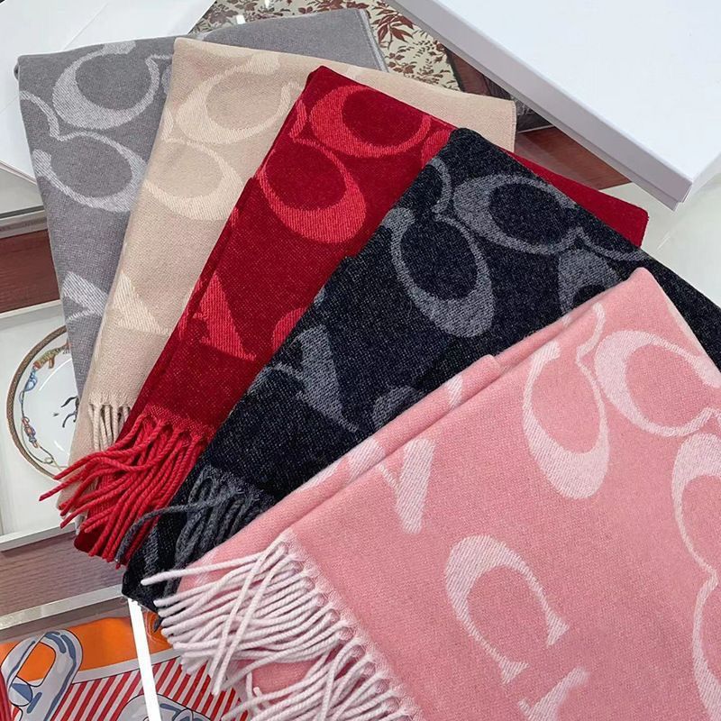 Demi-season woolen cashmere fashionable universal double-sided scarf…