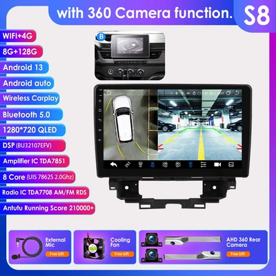 Suitable for 19-25 Renault: DVD Navigation - model-b-with-360-camera-8128g-wifi4g-lte-version-7862-carplay-eight-core-10inch-suitable-for-19-25-renault-kangoo