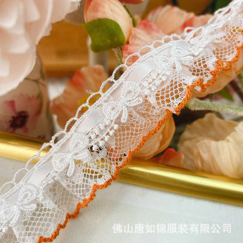 唐如锦花边 2.5厘米宽甜美蕾丝礼品包装裙边服装玩具装饰花边材料|undefined