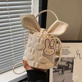 高级感小众设计包包女2025新款网红爆款斜挎包可爱流行手提水桶包