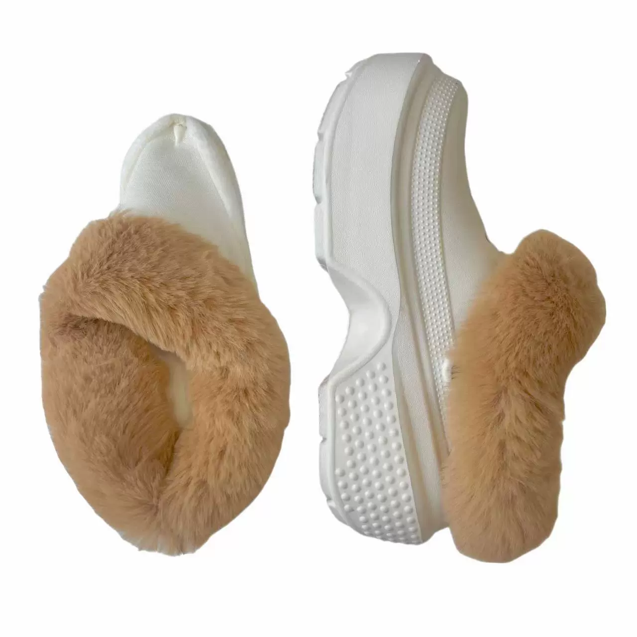 Тапочки в стиле Crocs, тёплая зима съемный подклад, для мужчин и женщин, для любимых
