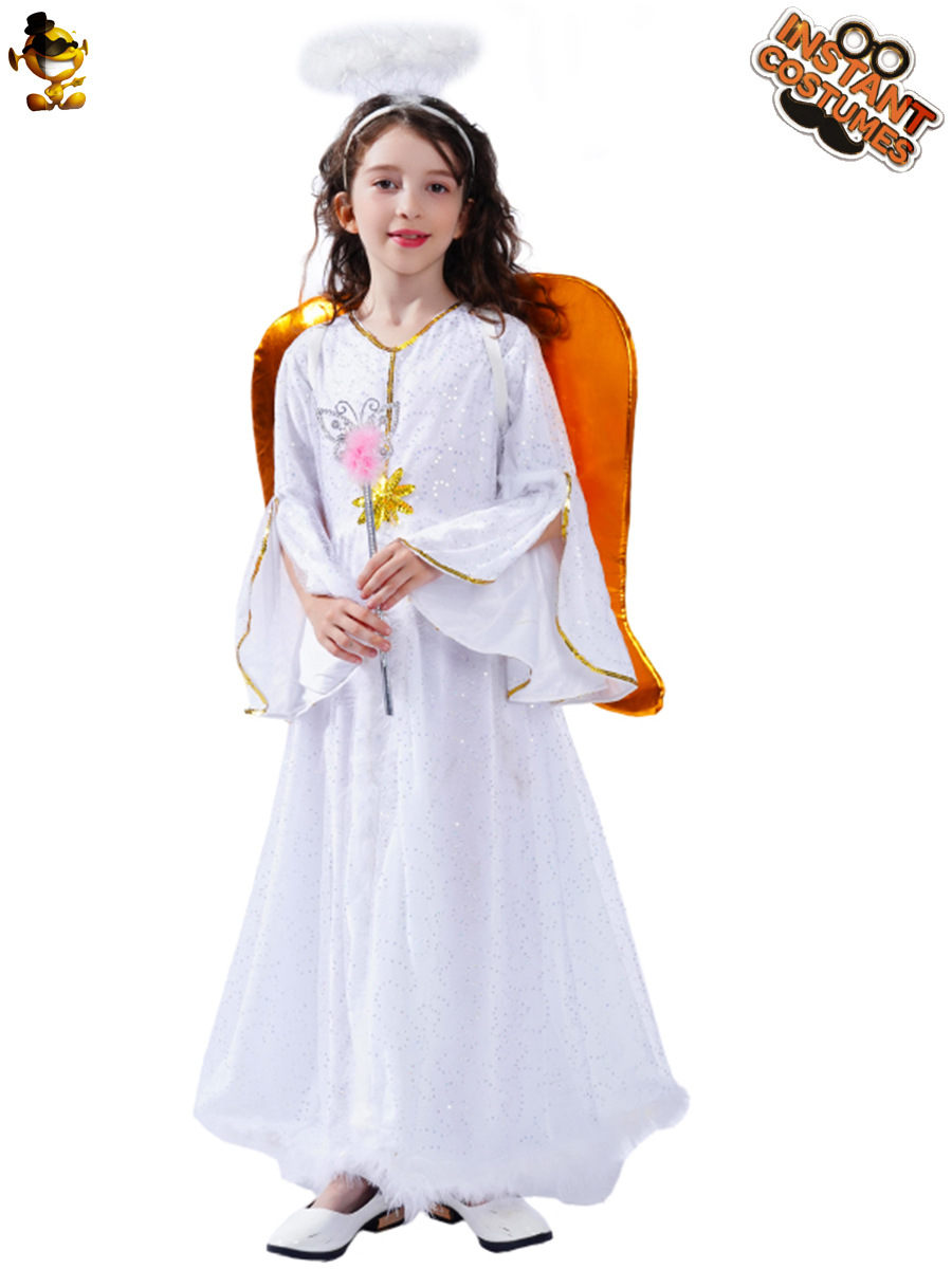 Ángel traje de los niños de rol traje de rendimiento traje de escenario Cosplay disfraz mascarada