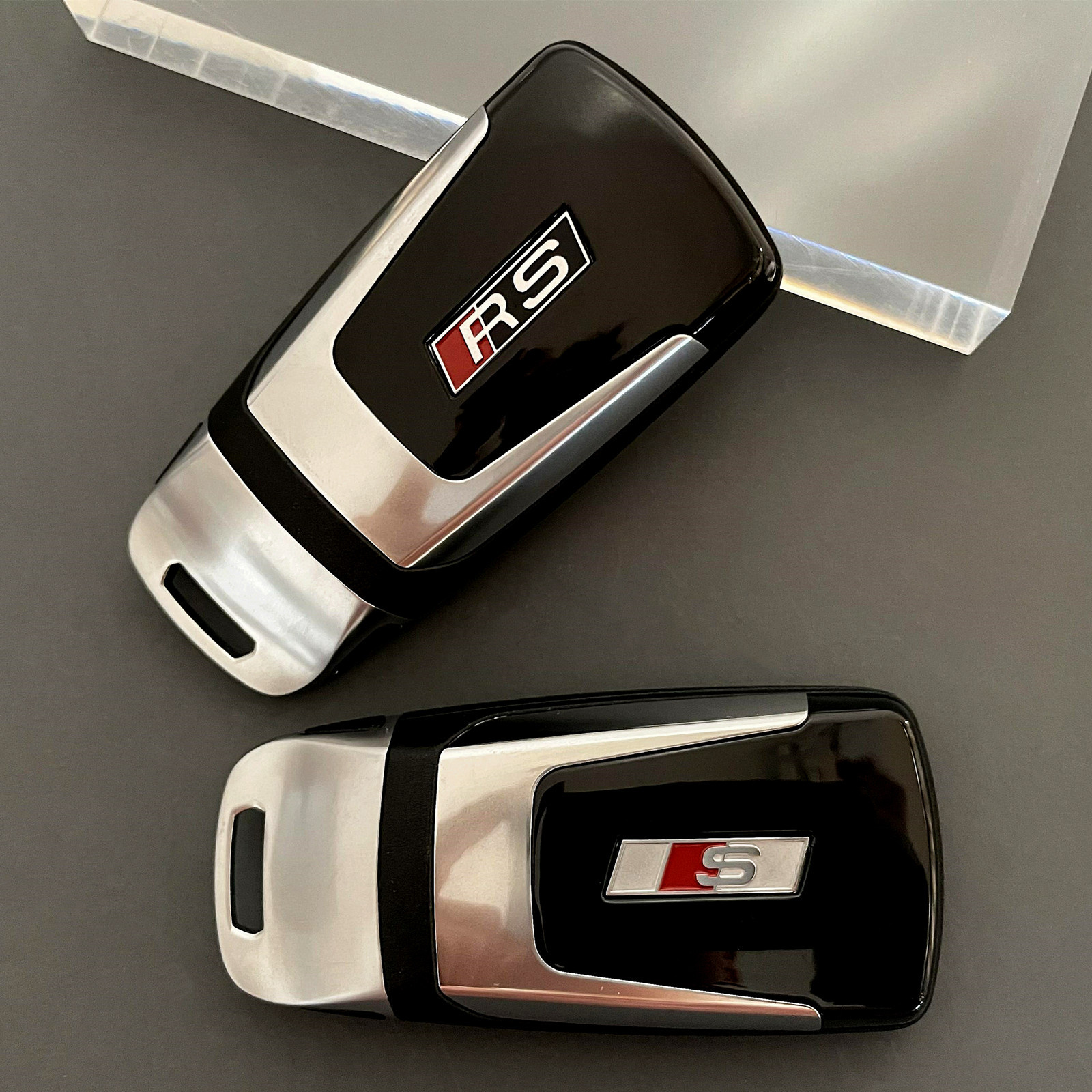 New Audi A4L A5 Q5L Q7 Tt Original Key Upgrade Rs S Key Piano Black Red White Back Cover Shell