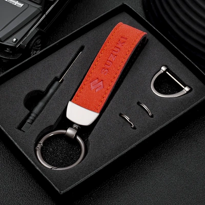 Motorcycle Key for Qianjiang Motorcycle - orange-motorcycle-keychain-suzuki