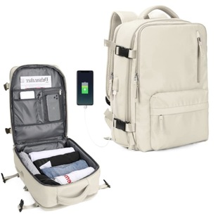 In stock large capacity travel bag wash bag portable storage bag travel wash suit USB backpack storage