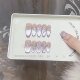 Pure manual phototherapy wearing nail piece Jiuzi from the fire cat eye wearing nail wholesale finished product reuse nail art