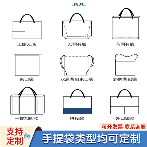 Non-woven bags, supermarket shopping bags, custom takeout packaging bags, printable advertising, wholesale non-woven tote bags