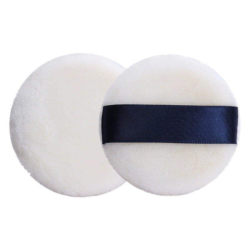 Рассыпчатая пудра с вышивкой «большие глаза», мягкая хлопковая пудра, сухая пудра, круглая толстая плюшевая пудра для макияжа