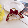 Elegant hairgrip, metal hair accessory, crab pin, shark, hairpins, South Korea, internet celebrity