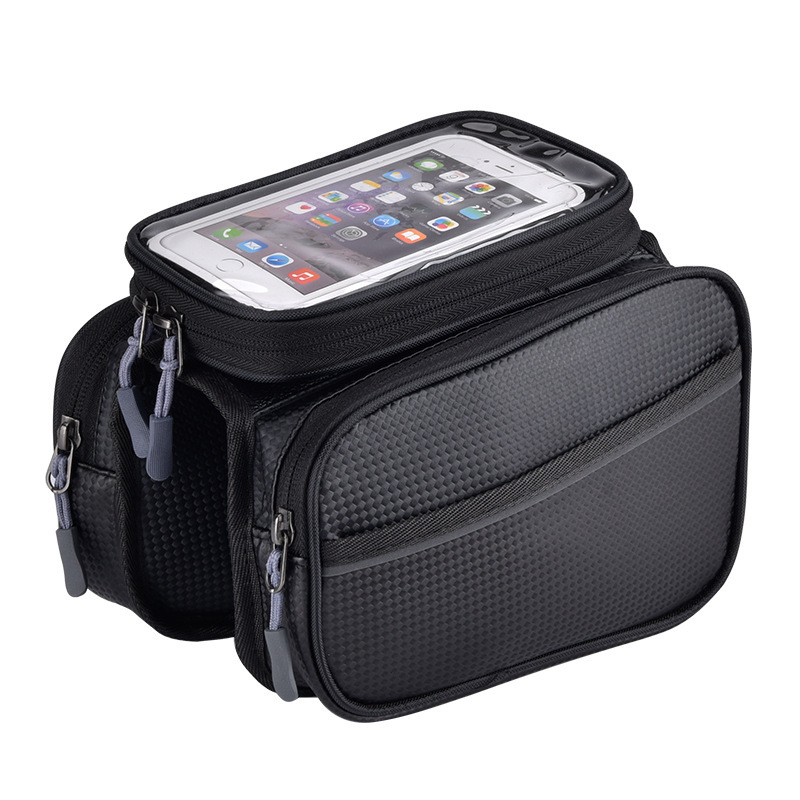 Bicycle Bag front beam bag mountain large capacity waterproof mobile phone beam hanging bag saddle riding equipment accessories