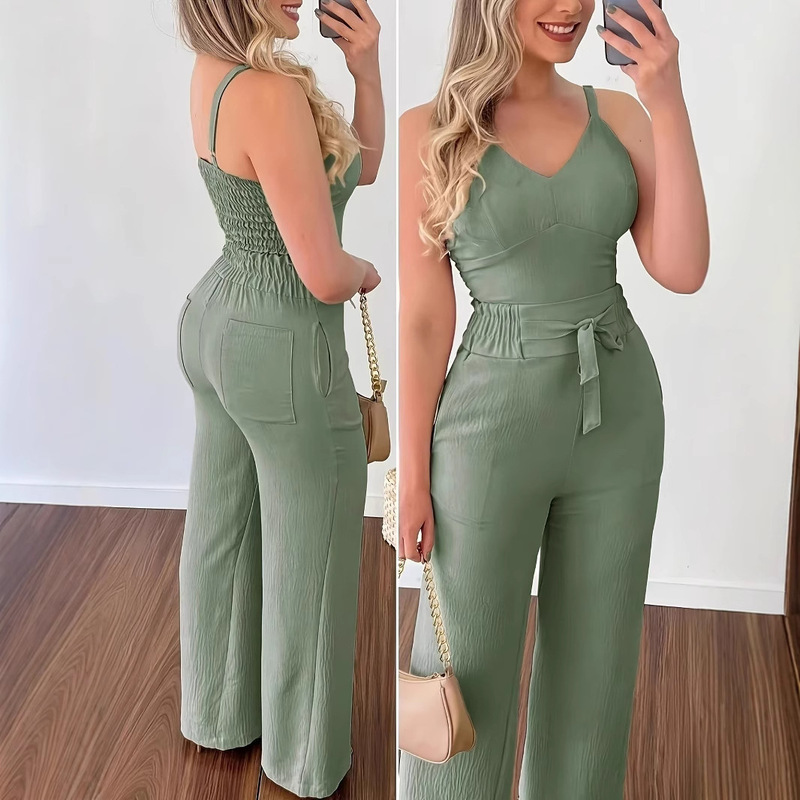 2026 Women's Fashionable and Elegant Strap Set Solid Color Casual Elegant Gathered Faux Belt for Women