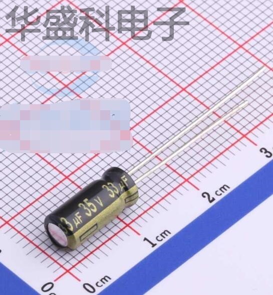 EEUFM1V330 描述 33uF 35V 引线型铝电解电容 厂家直销