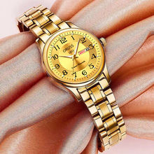 瑞士品牌古风高颜值新款冷淡风正版腕表女士防水夜光全自动机芯表