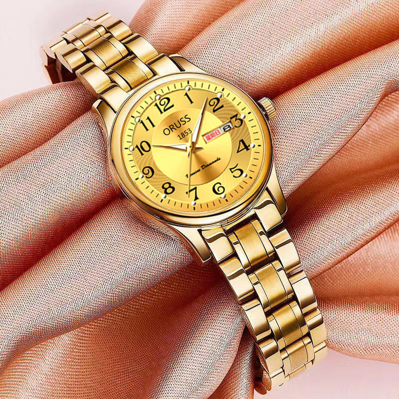 Swiss brand antique high color value new cold wind genuine watch women's waterproof luminous automatic movement watch