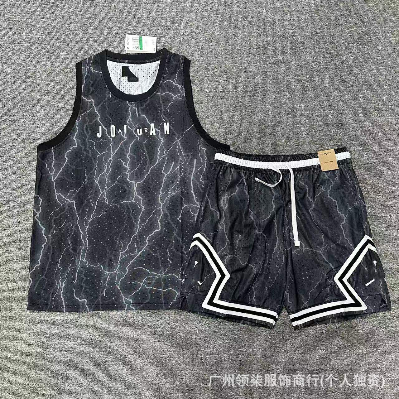 Nuevo chaleco de baloncesto deportivo Flying Man más pantalones cortos secado rápido transpirable relajado diario ocio correr chaleco deportivo image 35