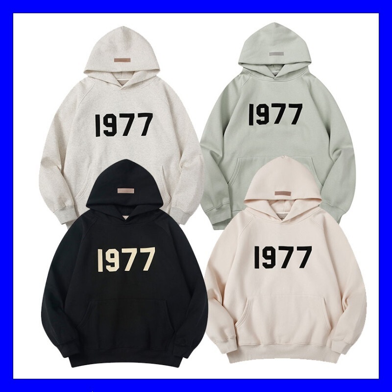Fear of God Essentials Jacket Fog High Street Fashion Brand 1977 Sweatshirt Hoodie Long Sleeve Men's