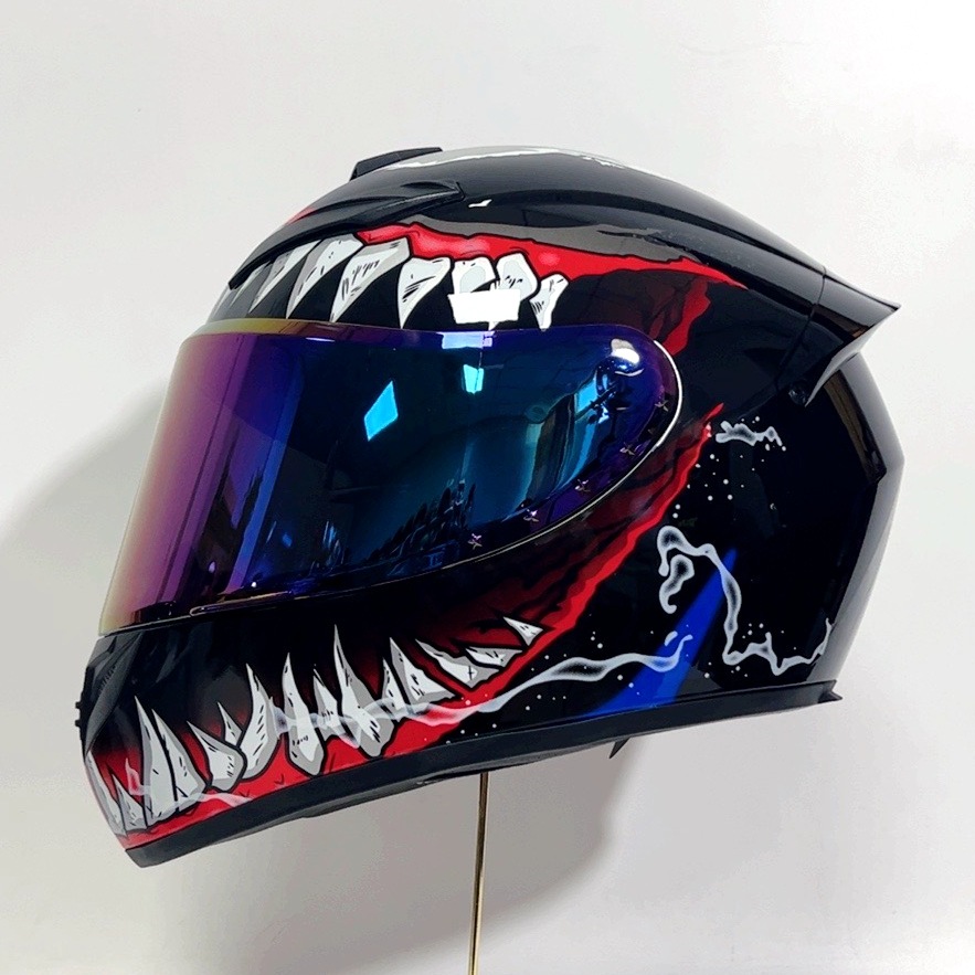 Yan nuevo casco de motocicleta masculino completo casco de bicicleta casco de coche eléctrico casco de verano para hombres y mujeres cuatro estaciones