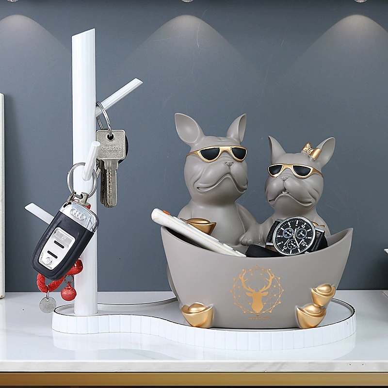 Дверь входной ключ украшения щенок гостиная вход обувь шкаф стеллаж для хранения крючок украшение дома новоселье