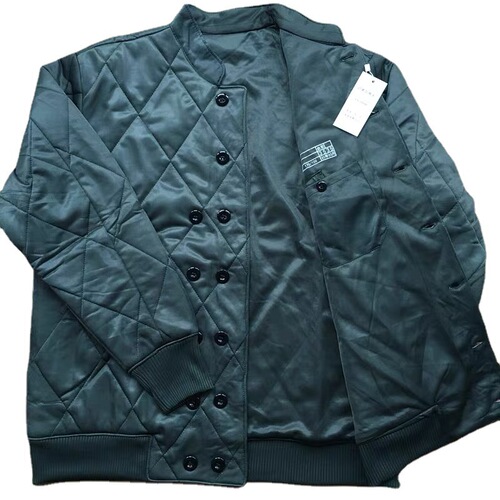 Wholesale cotton clothing, winter green cotton coat and pants set, cold storage work warm cotton clothing.