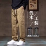 直筒美式薄款春秋季工装裤