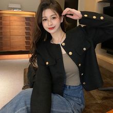 小香风短外套女装2025秋冬新款韩系高级感名媛气质chic长袖上衣潮