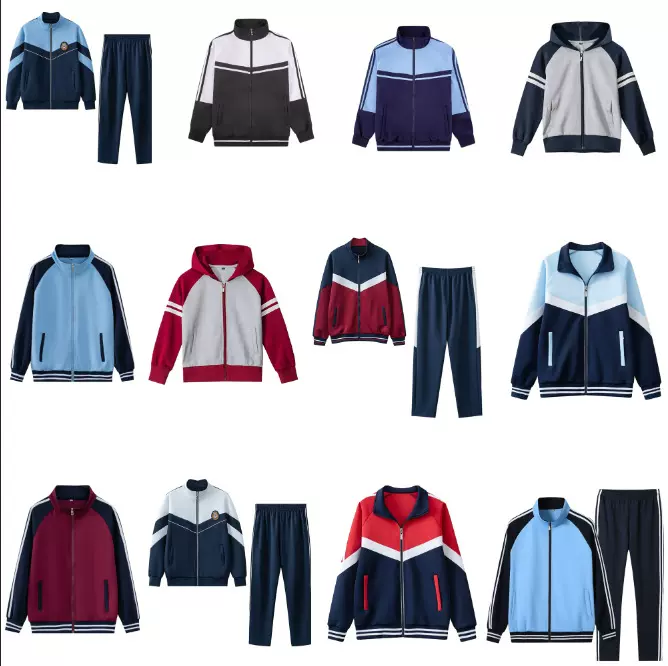 中小学生春秋季校服套装高中生班服外套团购园服定制学院风男女款