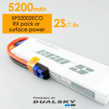 双天 XP52002ECO 5200mAh,2S1P,7.4V, 25C/4C 锂电池