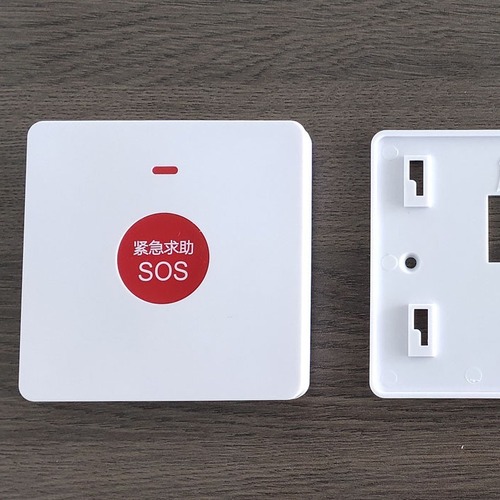 433 wireless emergency alarm button wireless SOS alarm button 86 box wireless alarm emergency button in Chinese and English