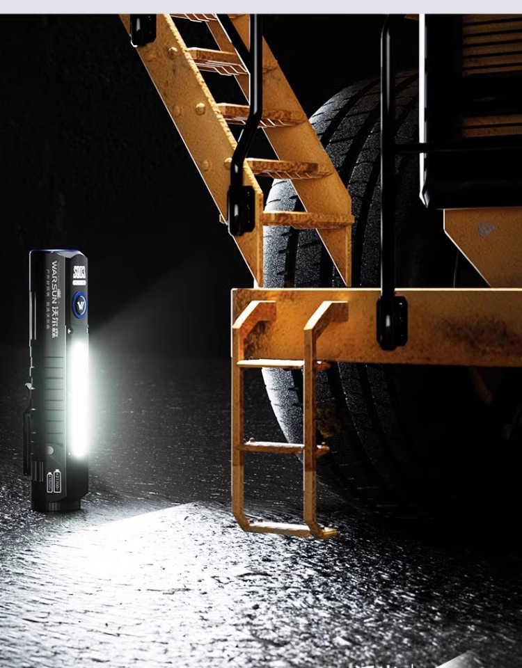 Wholesale Multifunctional Flashlight with Strong Light, Rechargeable, Ultra-Bright, Outdoor Portable Led Spotlight with Magnetic Attachment Work Light