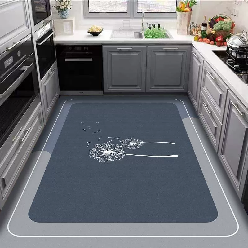 Диатомовая глина для кухонных полов, мокрая, чистая, непроницаемая для масел, противоскользящая, абсорбирующая воду, абсорбирующая масло, коврa можно использовать вместо доставки