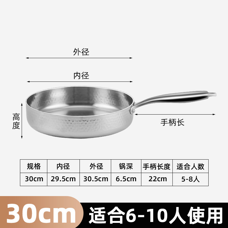 30CM Hammer Pattern Fryer (Sin tapa)