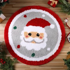 クロスボーダー temu ホットセールクリスマス装飾模造カシミヤフロアマットホームベッドルームルームイージーケアベッドサイドブランケットフロアマット