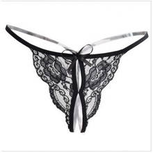 不负青春成人蝴蝶节女士情趣裤丁字裤女士T 诱惑性感开档蕾丝情趣
