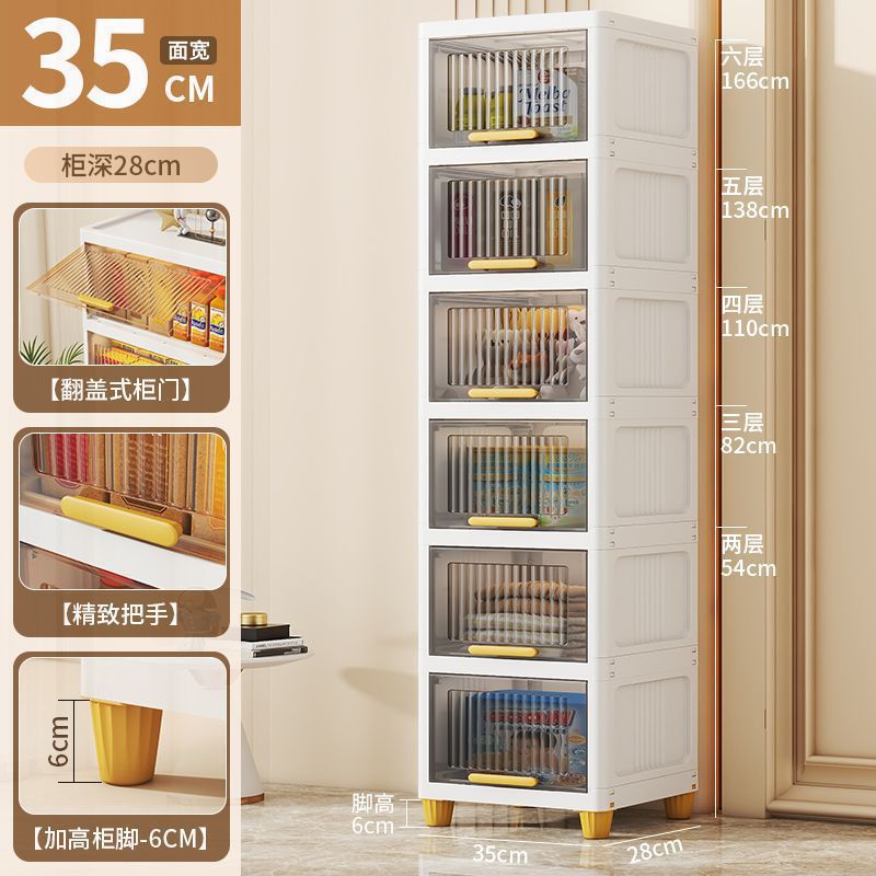 Gabinete de almacenamiento tipo tapa plegable sala de estar snack almacenamiento estante de almacenamiento cocina estante de acabado multicapa gabinete de almacenamiento baño