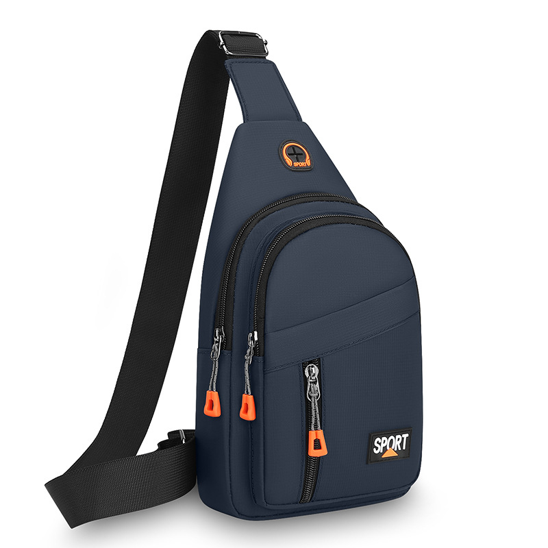 Cross-border nuevo tipo de bolso de hombro de hombre Nylon resistente al desgaste, anti-dropback mochila casual, bolso de pecho deportivo de ciclismo