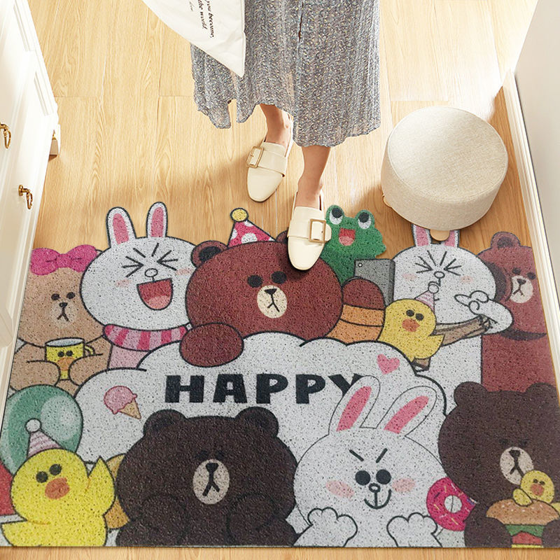 Amazon entrance door cartoon floor mat entrance door carpet entrance door floor mat home entrance wire ring floor mat