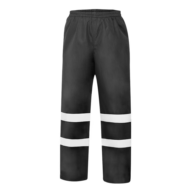 Fabricantes al por mayor chaqueta de lluvia reflectante conjunto de pantalones de lluvia tipo split rescate de tráfico de servicio saneamiento para llevar bicicleta fluorescente verde